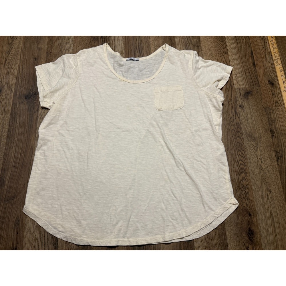 AVON Shirt, Women's Plus Size 3XL, White, Pocket Tee